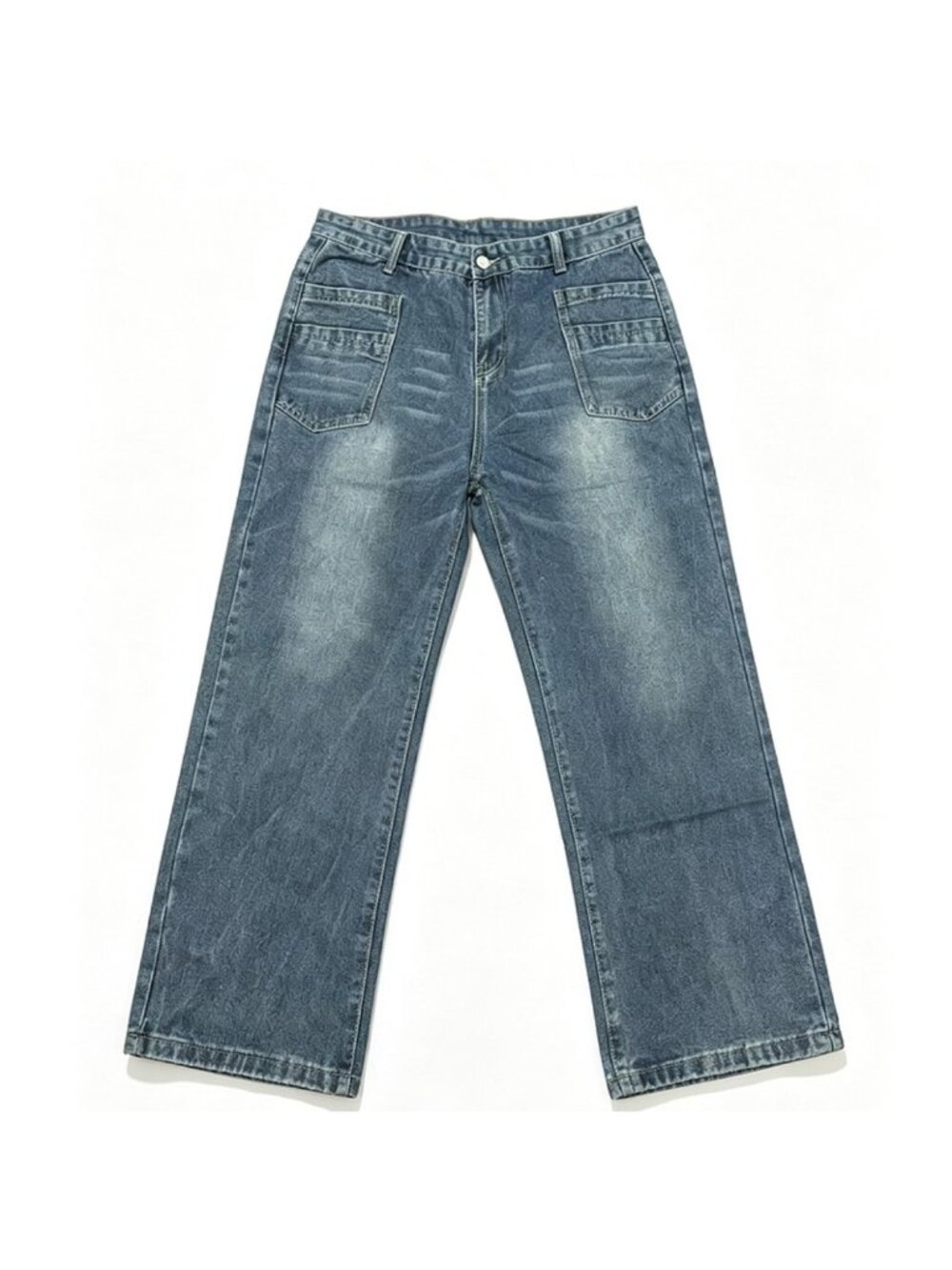Casual Women's Jeans High Waist Loose Slimming Wide Leg Pants